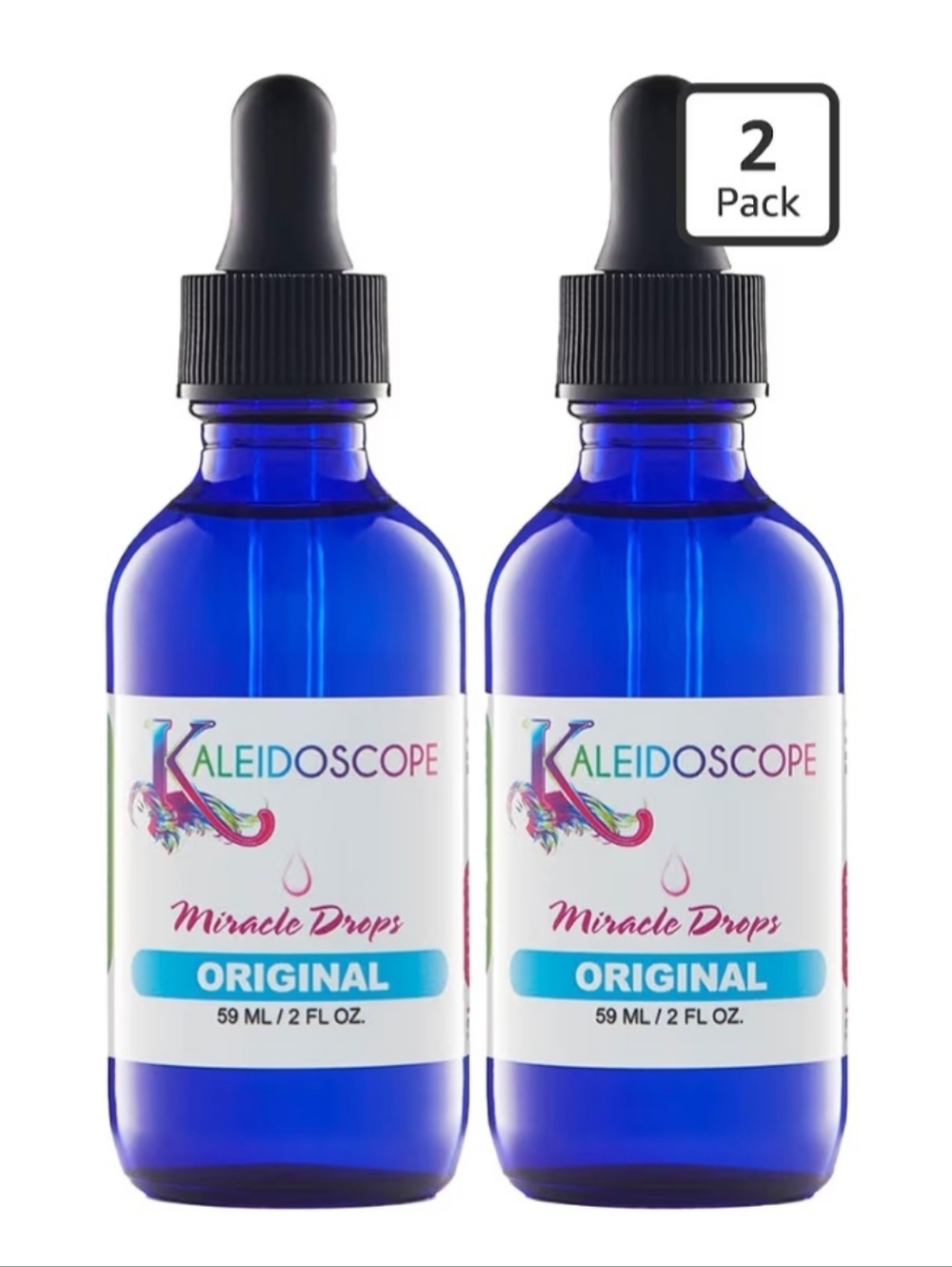 Kaleidoscope Miracle Drops, Original, 2 Oz Two Pack New